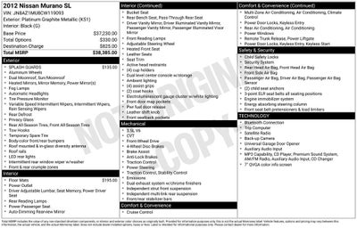2012 Nissan Murano SL