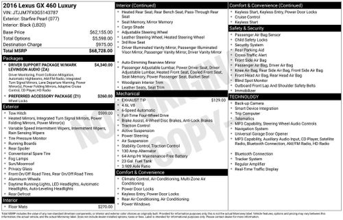2016 Lexus GX 460 Luxury